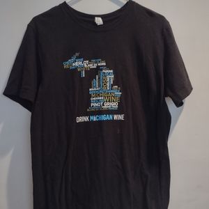 Drink Michigan wine t-shirt